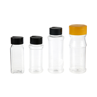 Doorzichtige flessen voor vloeibare bemonstering Plastic kruidenpotje
